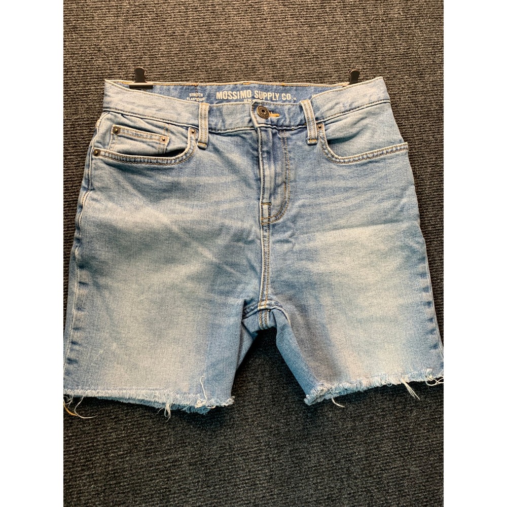 Mossimo Denim Shorts Women W28 Light Blue Cut Off Stretch Summer 90s Skater